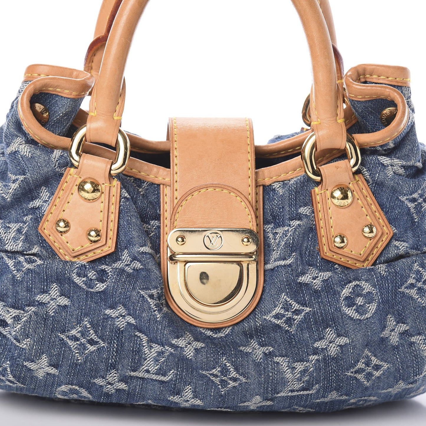 Monogram Denim Pleaty Blue