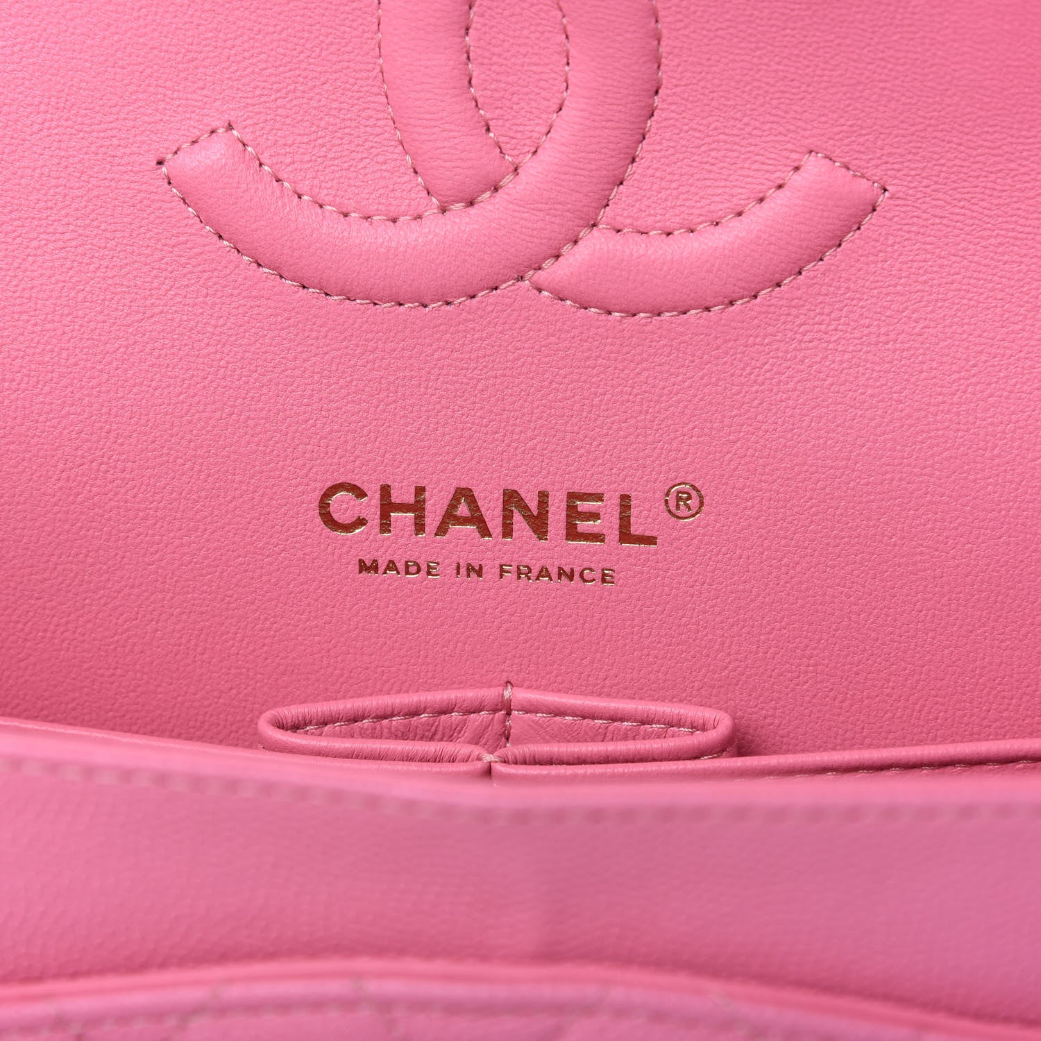 Chanel Caviar Quilted Medium Double Flap Pink 8 of 10