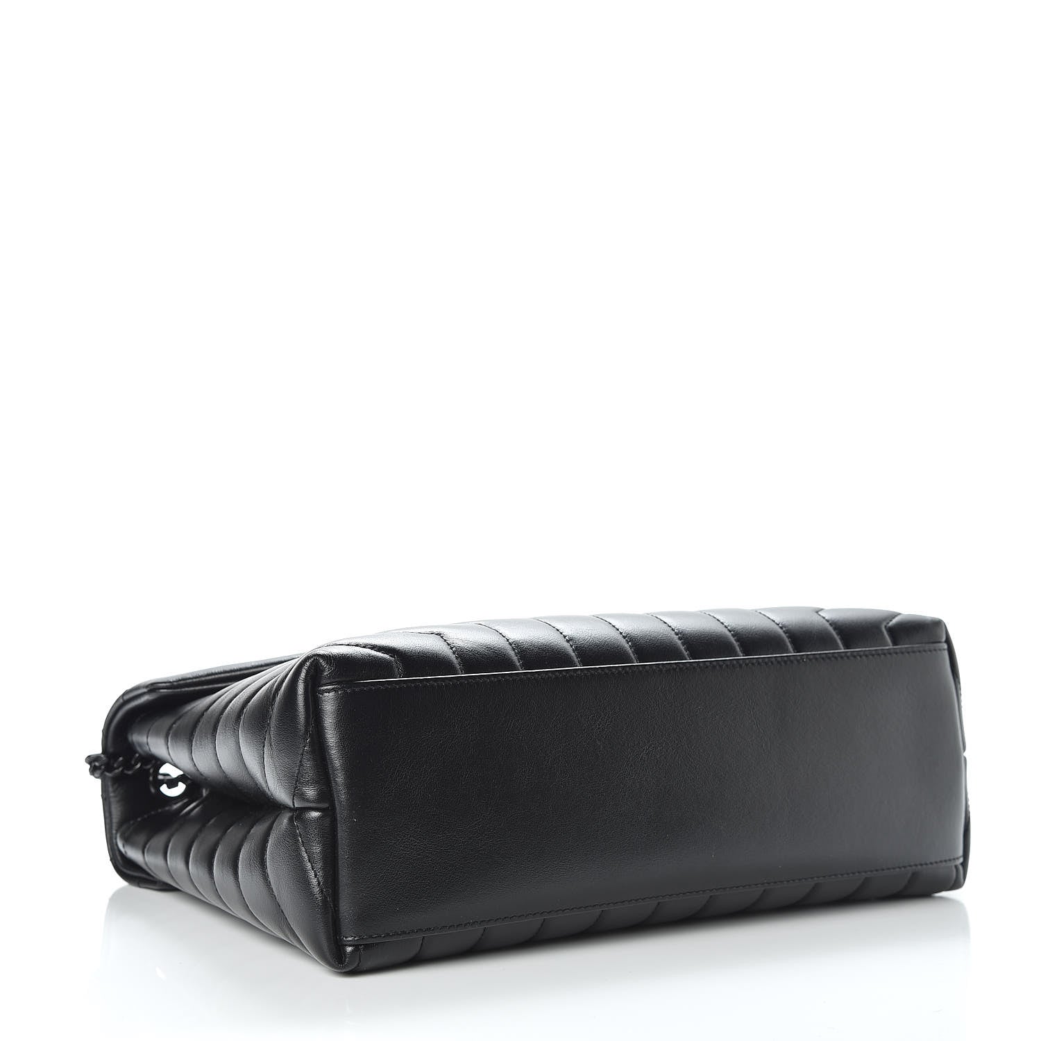Saint Laurent Calfskin Y Quilted Monogram Medium Loulou Chain Satchel Black 4 of 10
