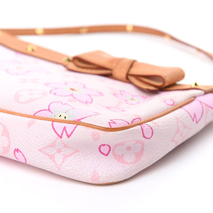 Louis Vuitton Monogram Cherry Blossom Pochette Accessories Pink 9 of 14