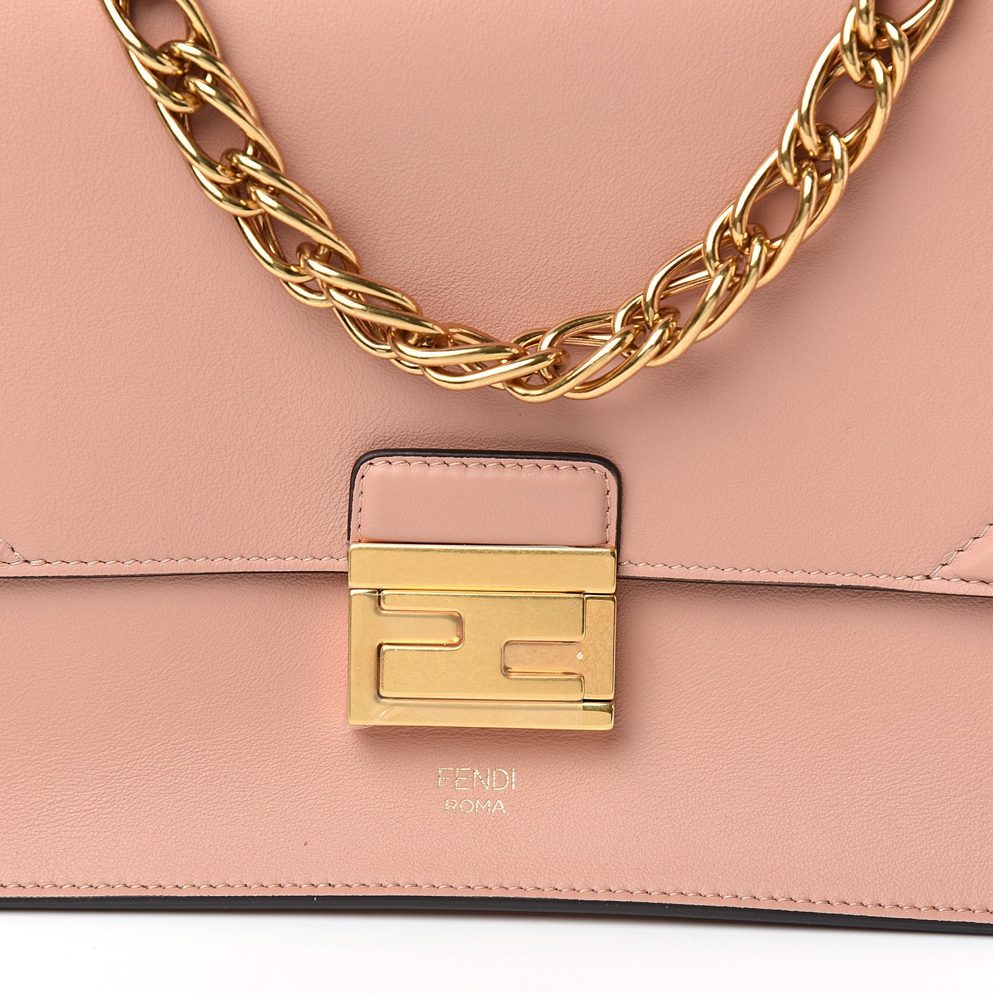 Vitello Grace Matte F is Fendi Kan U Shoulder Bag Rosa Bourbon