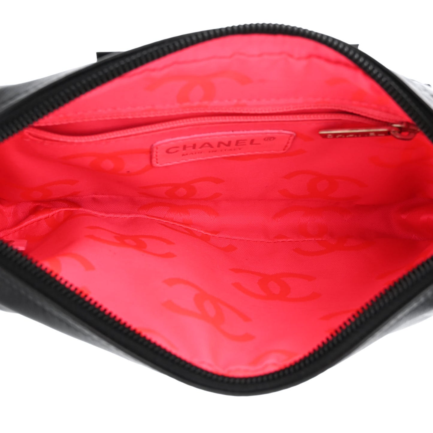 Calfskin Quilted Large Cambon Bowler Black