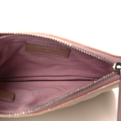 Chanel Iridescent Lambskin Quilted Small Cosmetic Case Pink 5 of 8