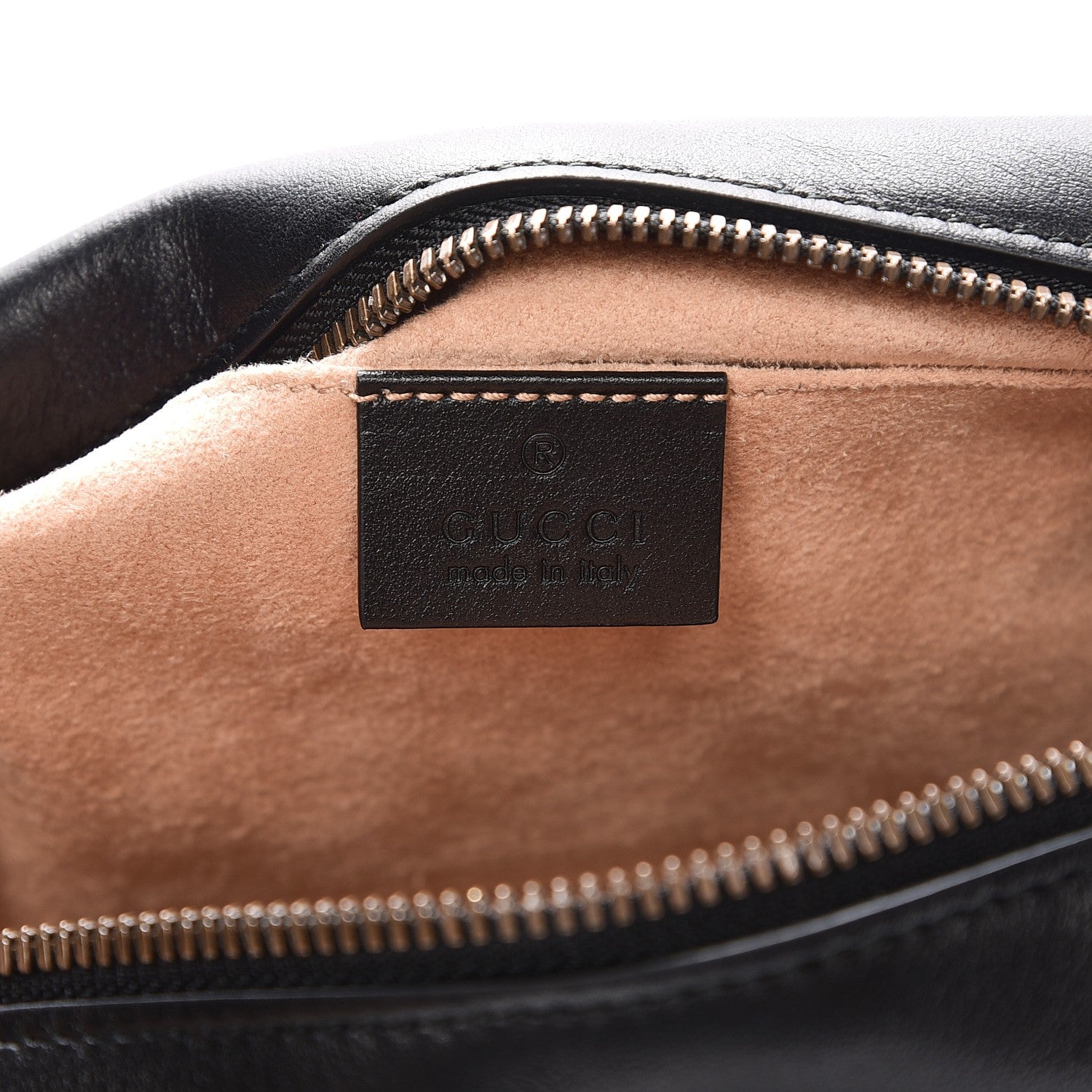 Gucci Calfskin Matelasse Small GG Marmont Chain Shoulder Bag Black 6 of 7