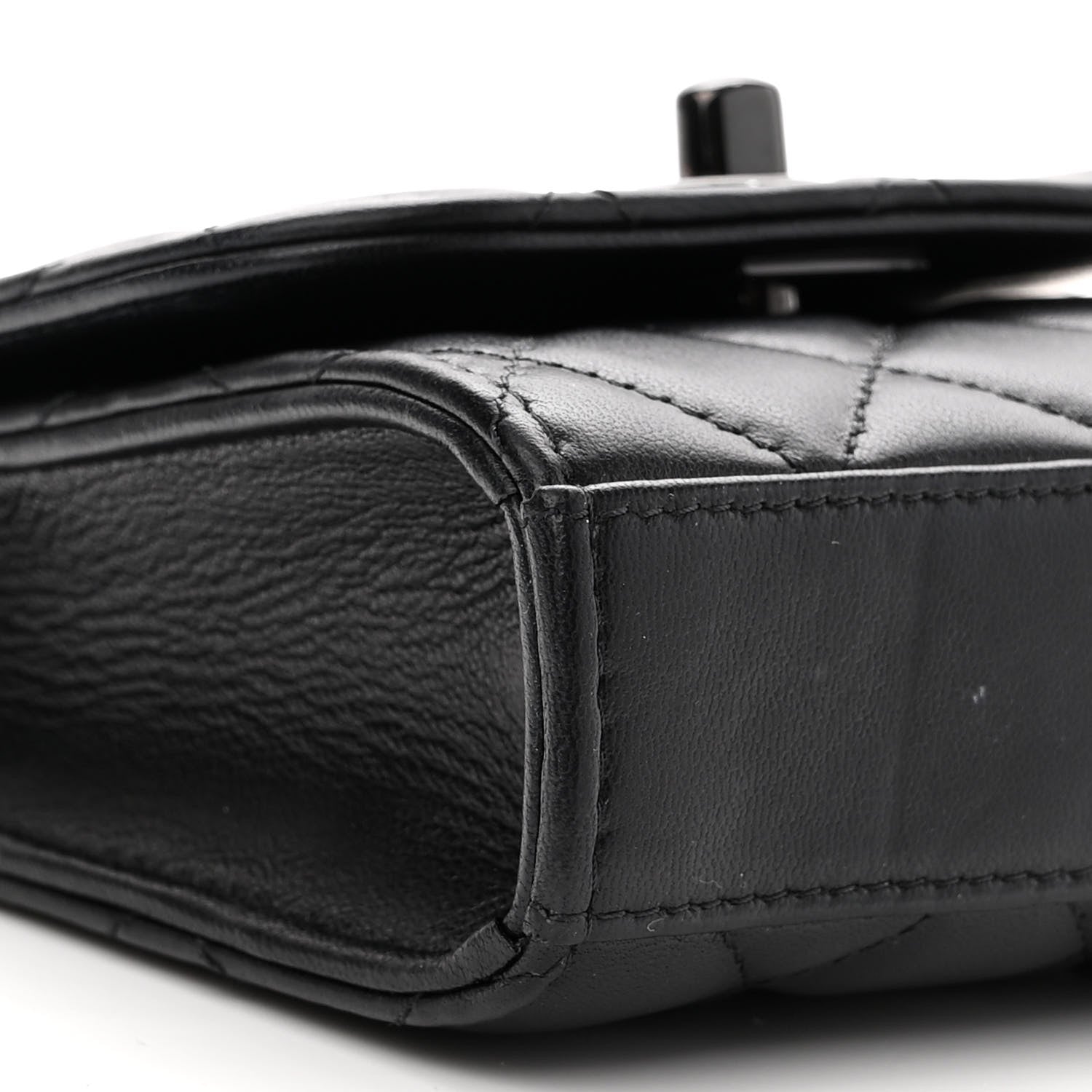 Chanel Lambskin Quilted Mini Trendy CC Chain Wallet So Black 9 of 10