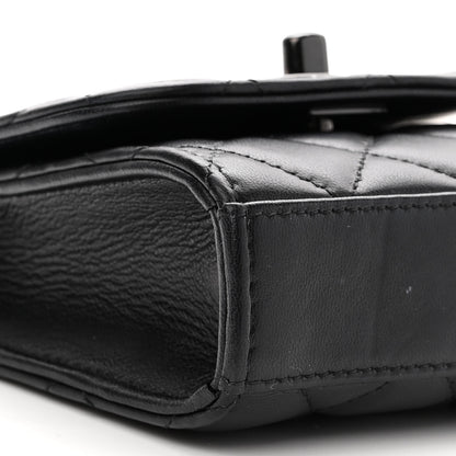 Chanel Lambskin Quilted Mini Trendy CC Chain Wallet So Black 9 of 10