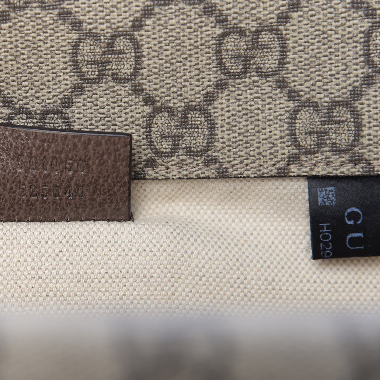 Gucci GG Supreme Monogram Web Small Neo Vintage Double Flap Messenger Bag Beige New Acero 9 of 10