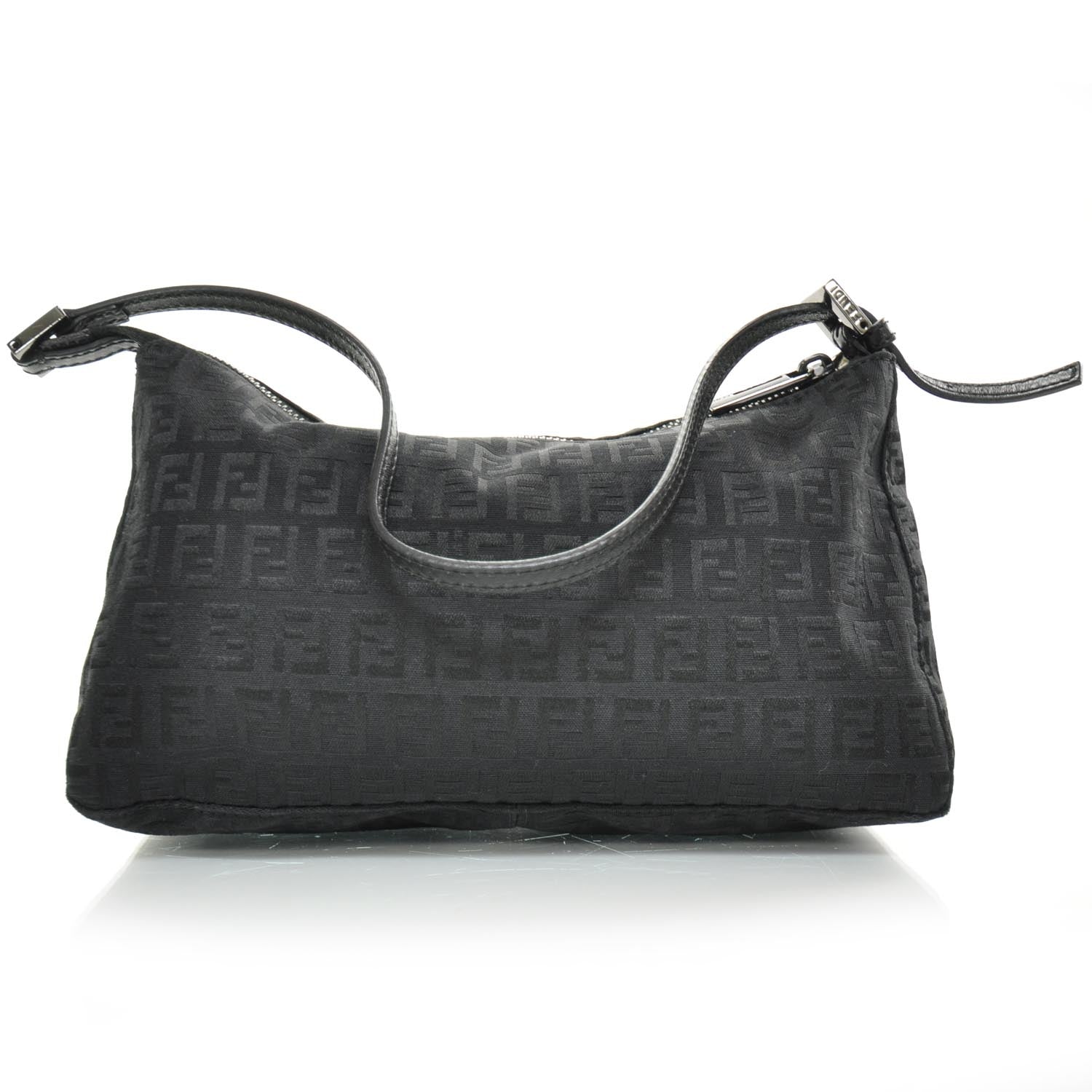 Fendi Canvas Zucchino Pochette Black 1 of 11