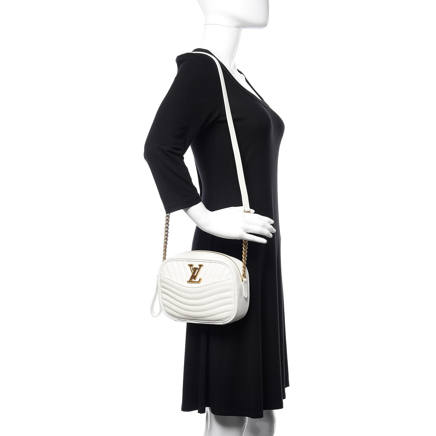 Louis Vuitton Calfskin New Wave Camera Bag White 2 of 11