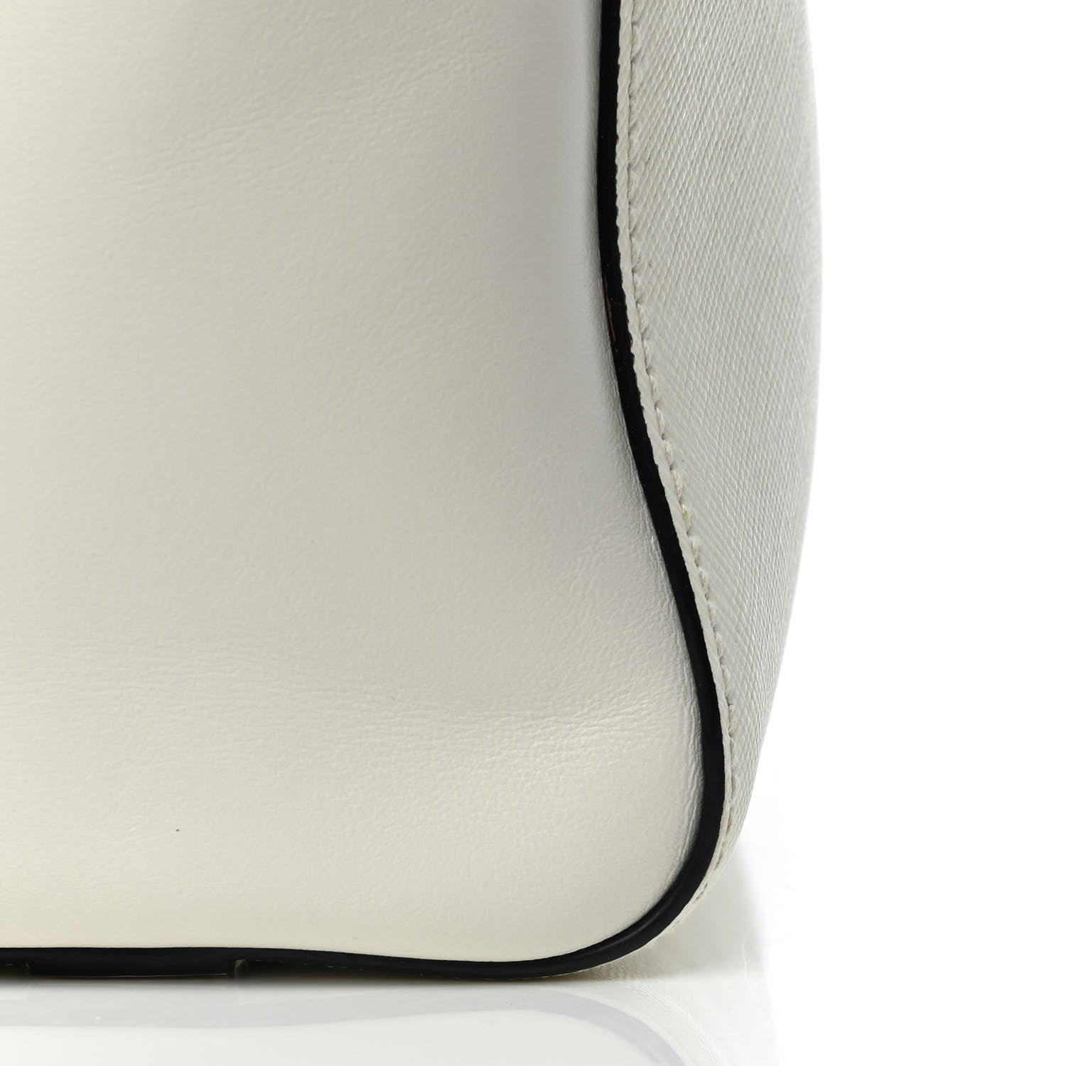 Prada Saffiano Soft Calfskin Zippered Tote White 12 of 12