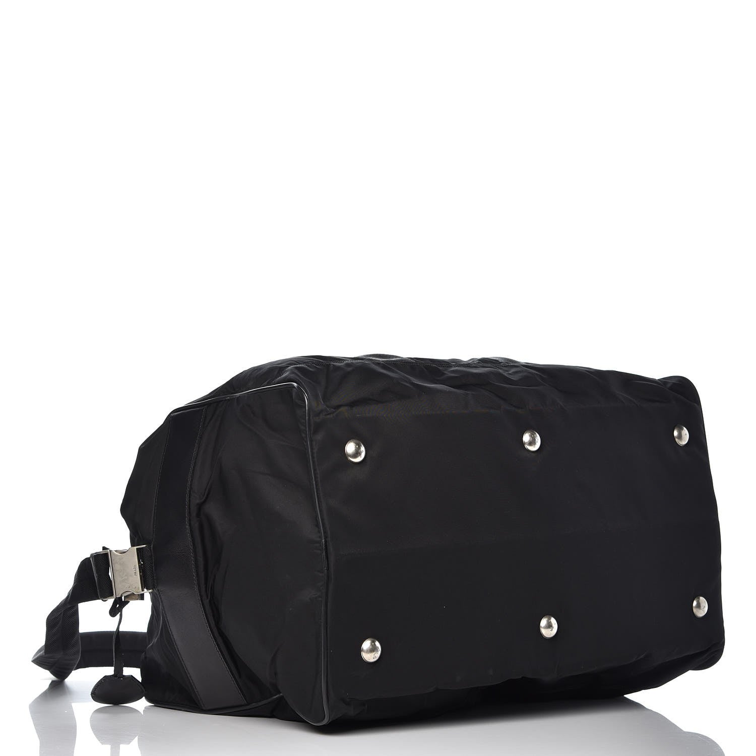 Prada Tessuto Nylon Saffiano Weekender Black 4 of 10
