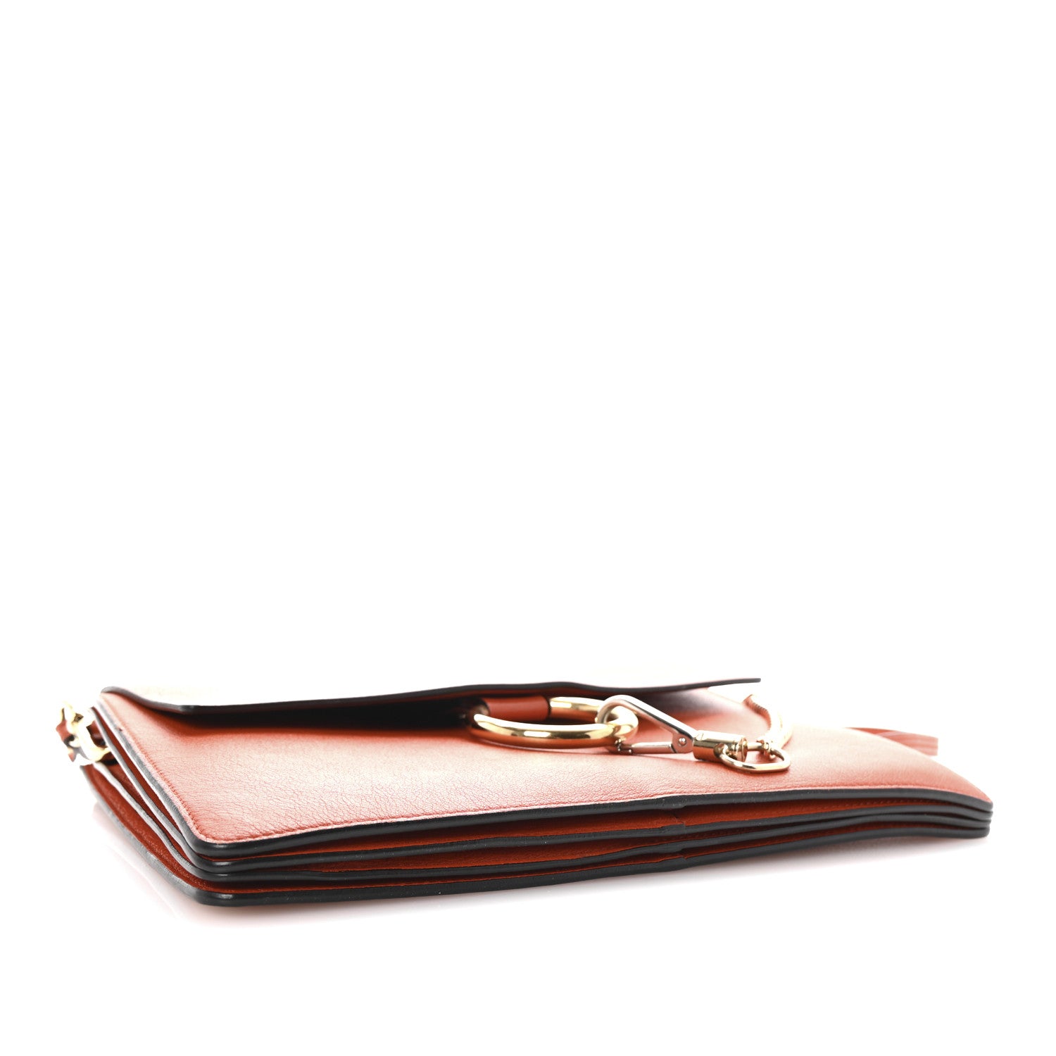Chloe Goatskin Medium Faye Shoulder Bag Coral 4 of 10