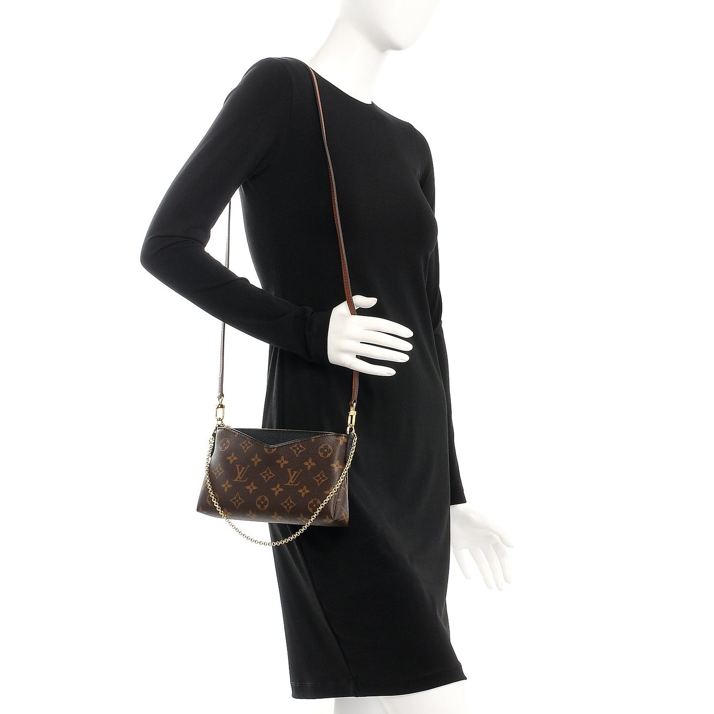 Monogram Pallas Clutch Black