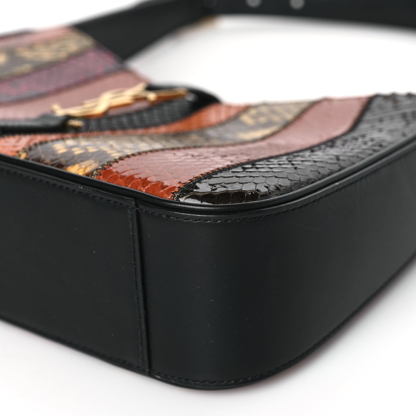 Snakeskin Patchwork Le 5 A 7 Hobo Brown
