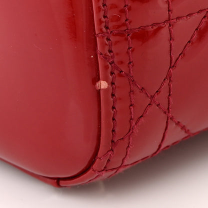 Christian Dior Patent Cannage Large Lady Dior Red 16 of 19