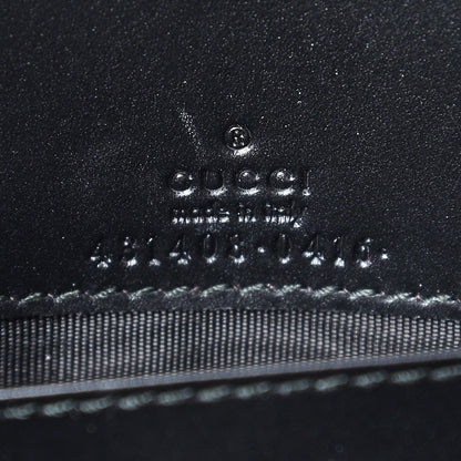 Gucci Guccissima Signature Bowy Chain Wallet Black 6 of 7