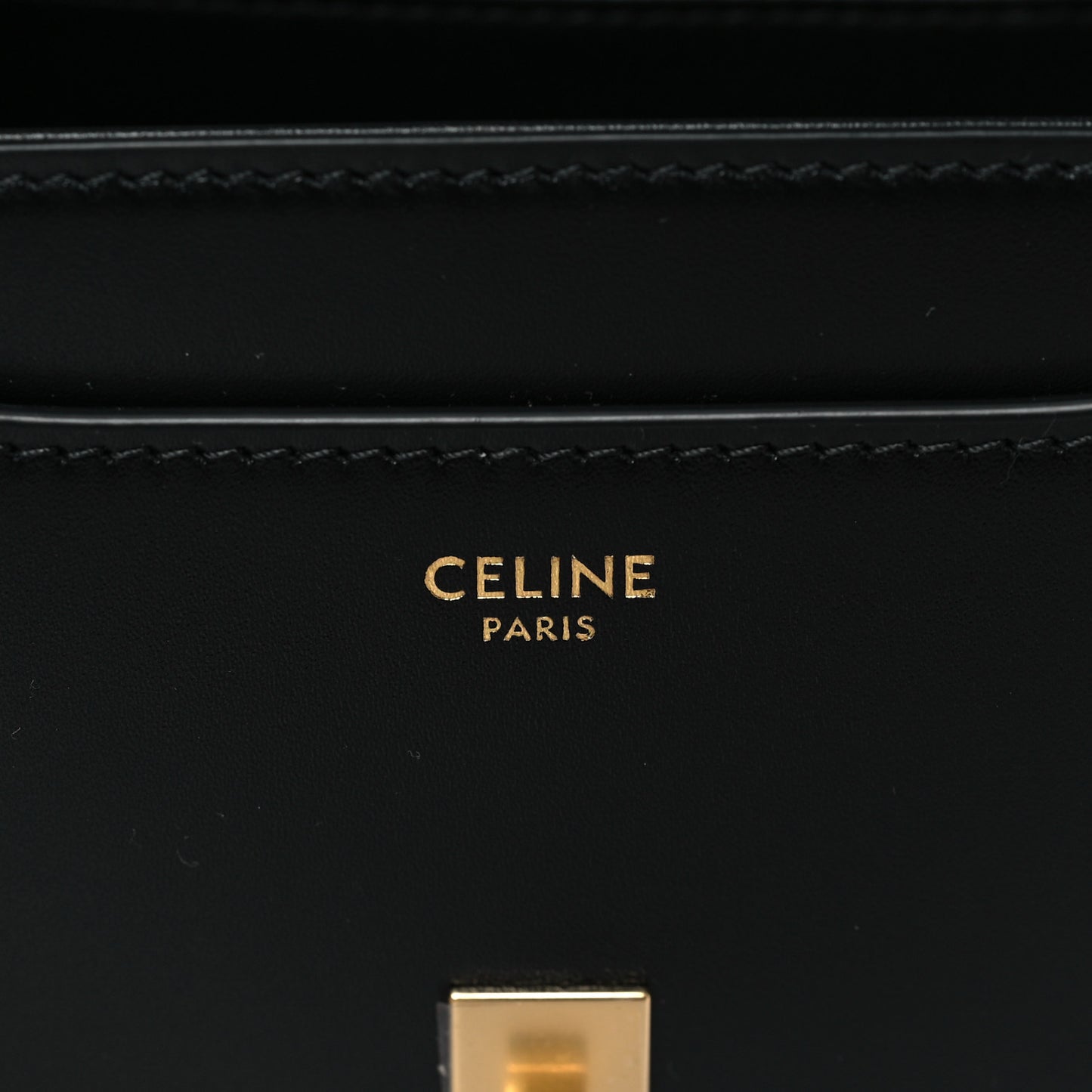 Satinated Calfskin Mini 16 Top Handle Bag Black