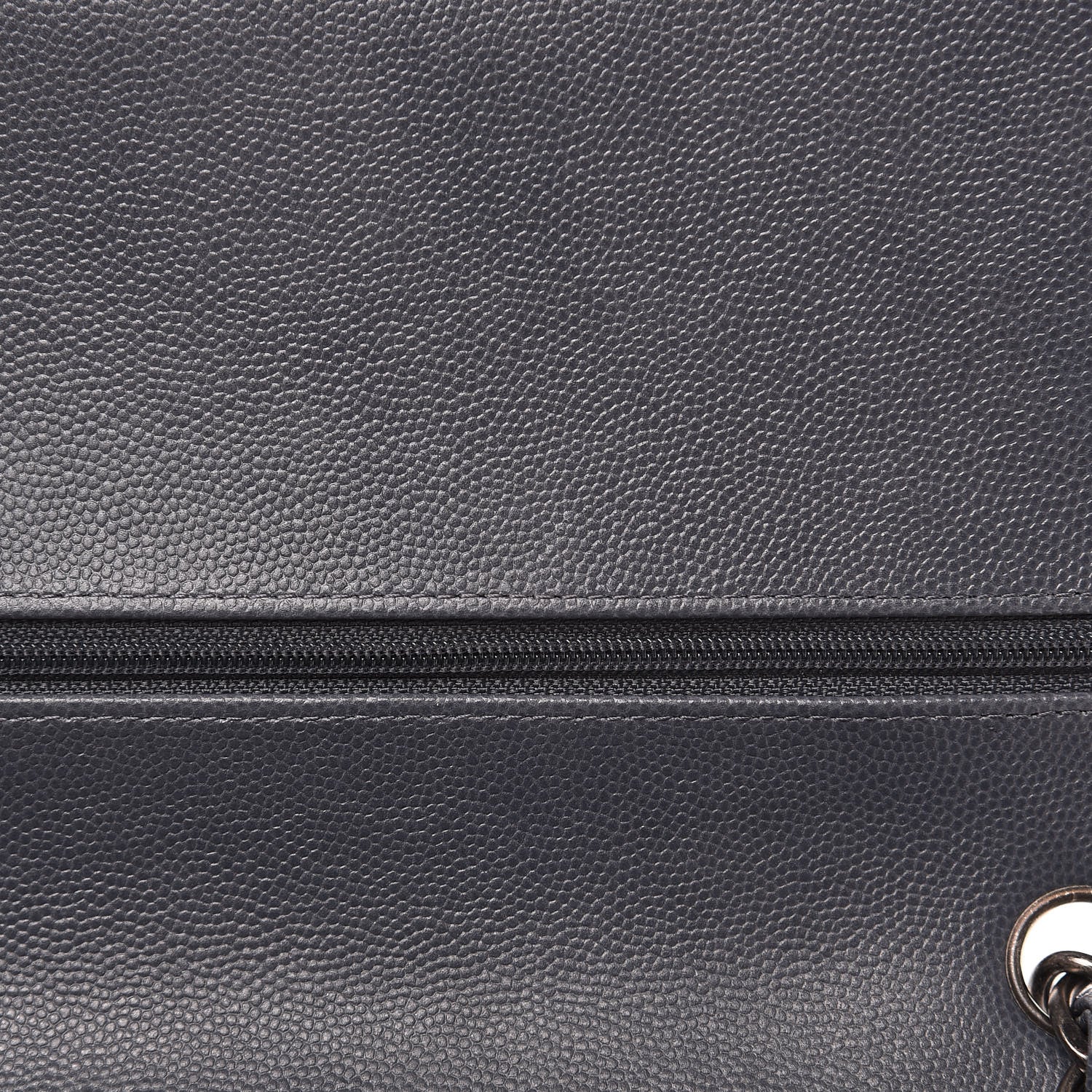 Chanel Caviar Quilted Jumbo Double Flap Grey 10 of 11
