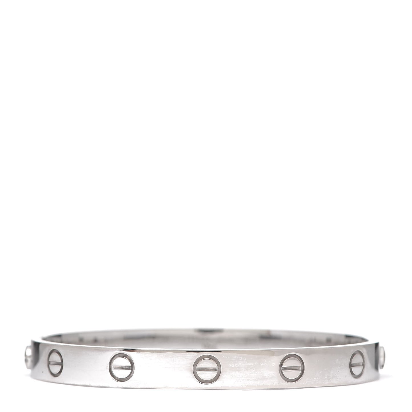 18K White Gold LOVE Bracelet 16