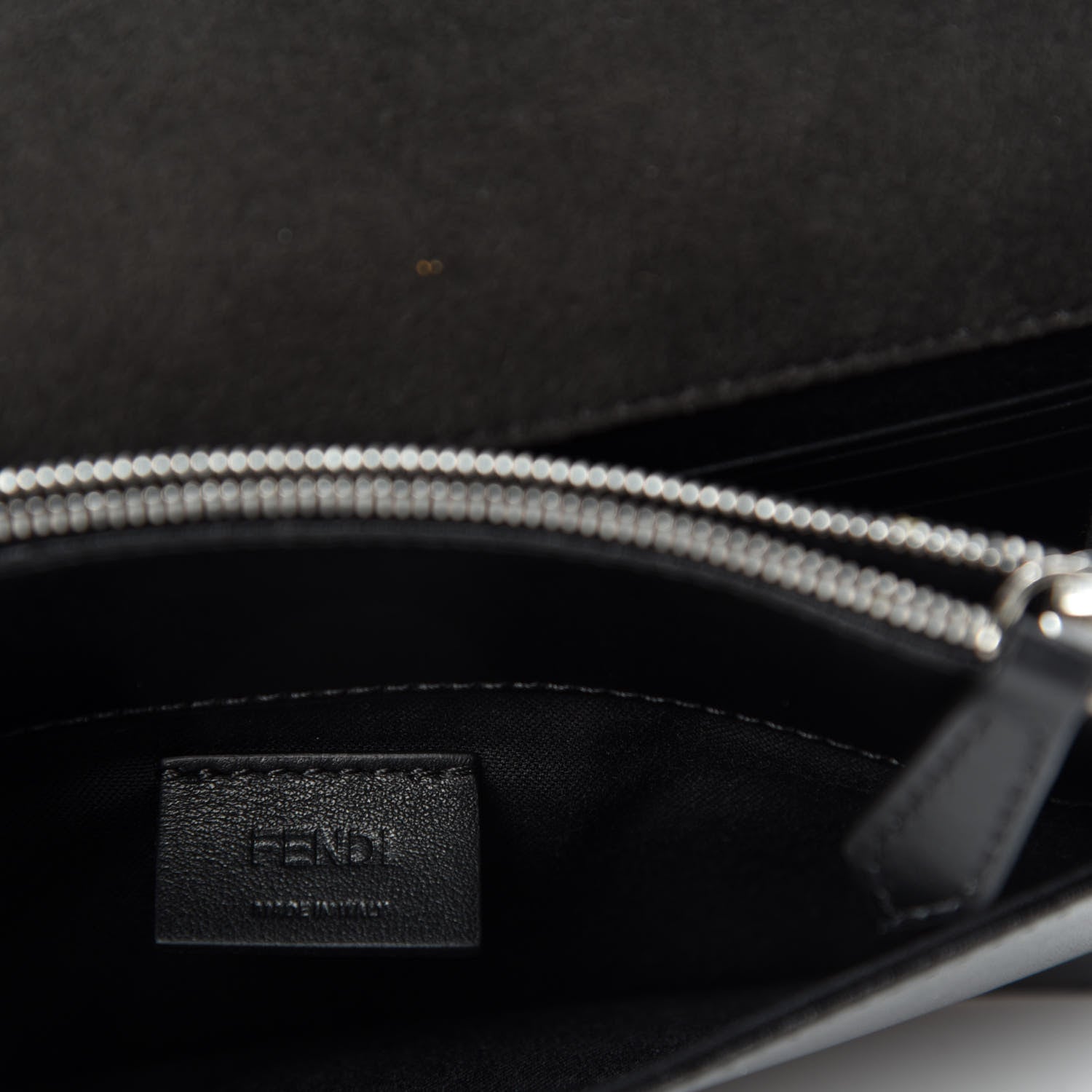 Fendi Vitello Liberty Studded Tube Wallet On Chain Black Multicolor 8 of 11