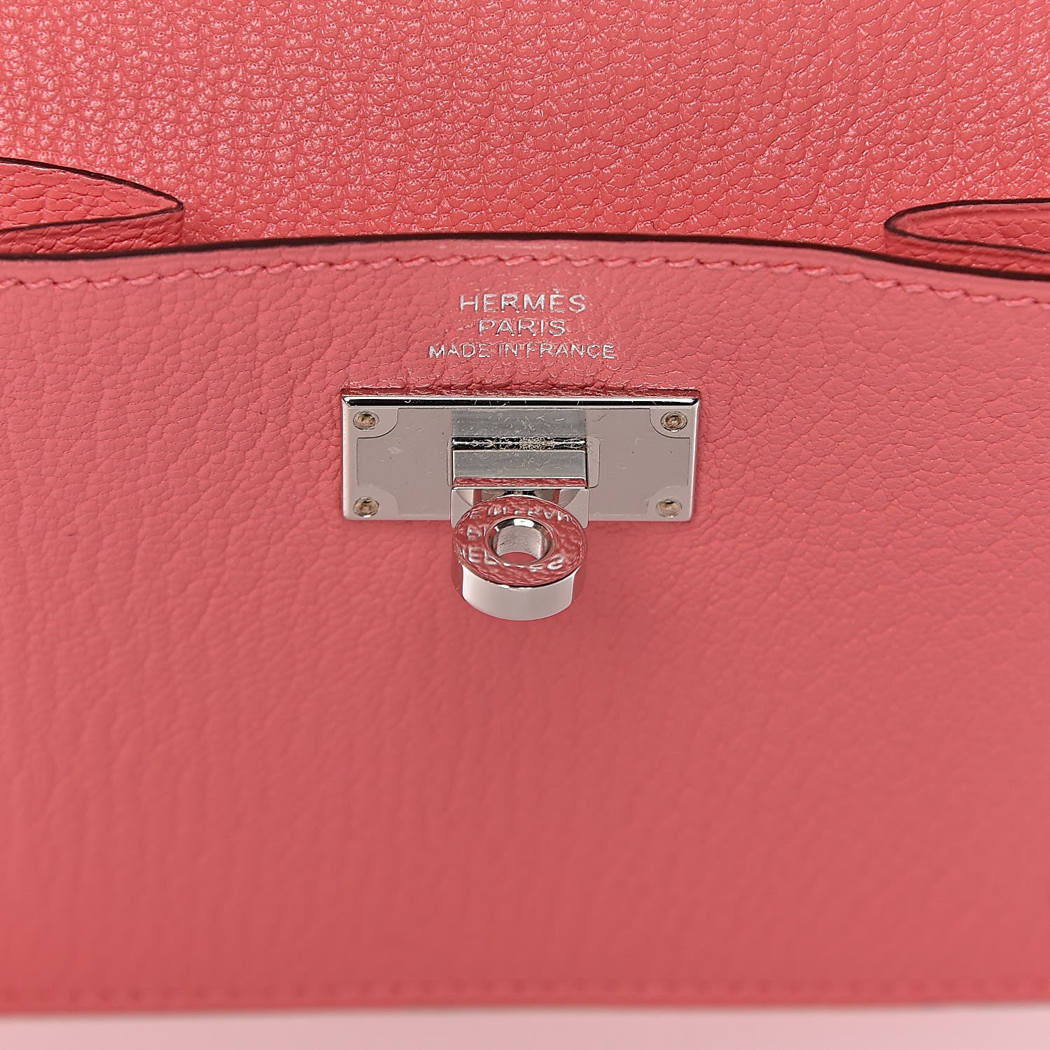 Hermes Chevre Mysore Kelly Pocket Compact Wallet Rose Ete 6 of 8