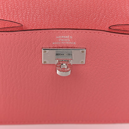 Hermes Chevre Mysore Kelly Pocket Compact Wallet Rose Ete 6 of 8
