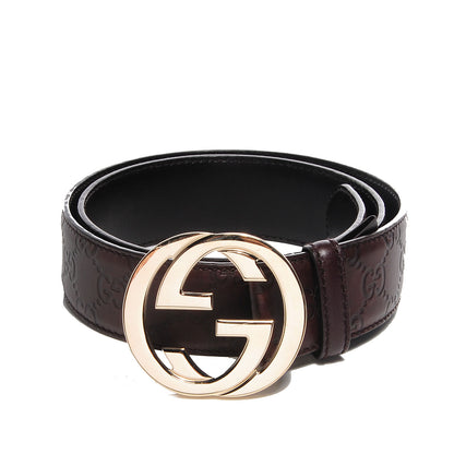 Gucci Guccissima Interlocking G 40mm Belt 85 34 Brown 1 of 4