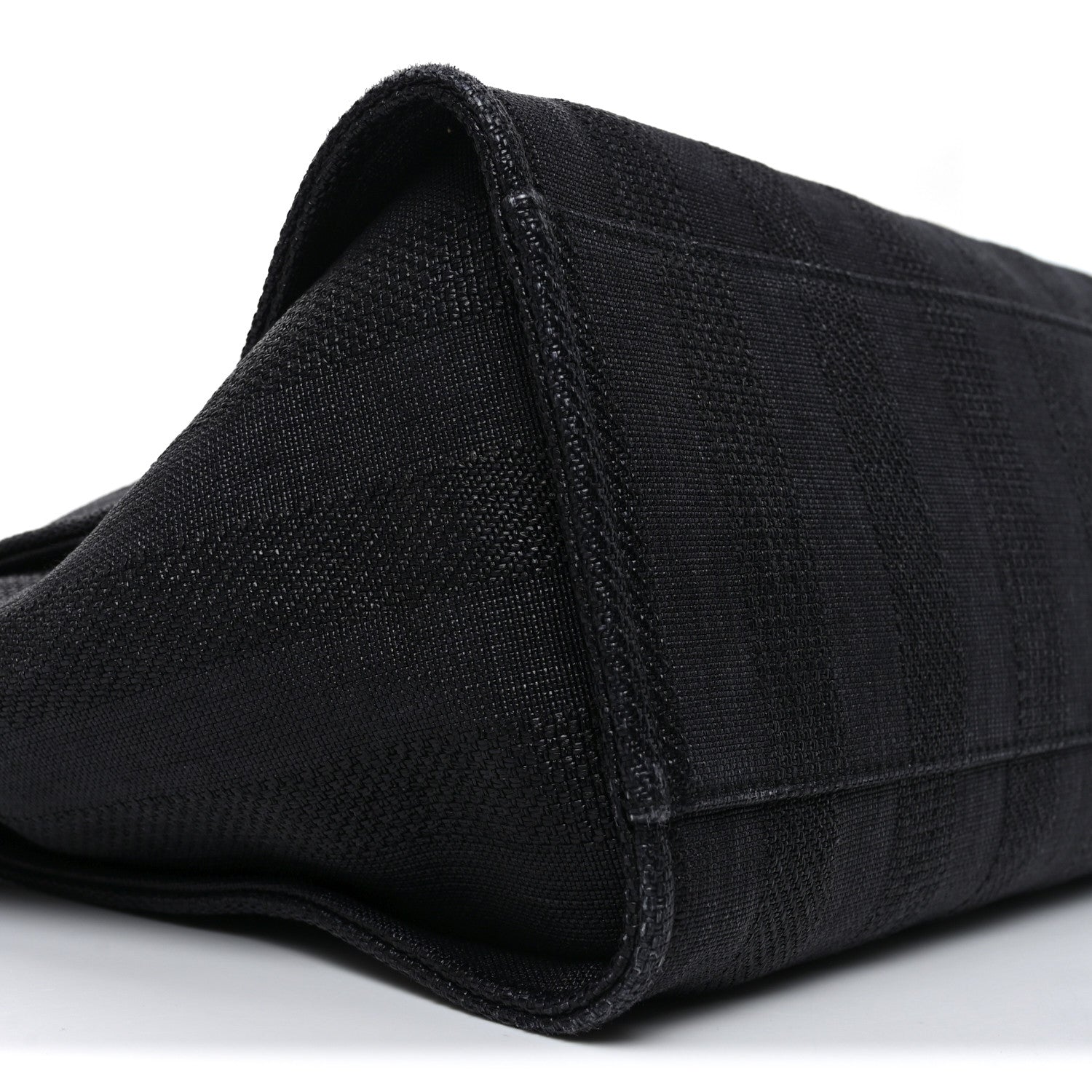 Chanel Mixed Fibers Calfskin Striped Medium Deauville Tote Black 9 of 11