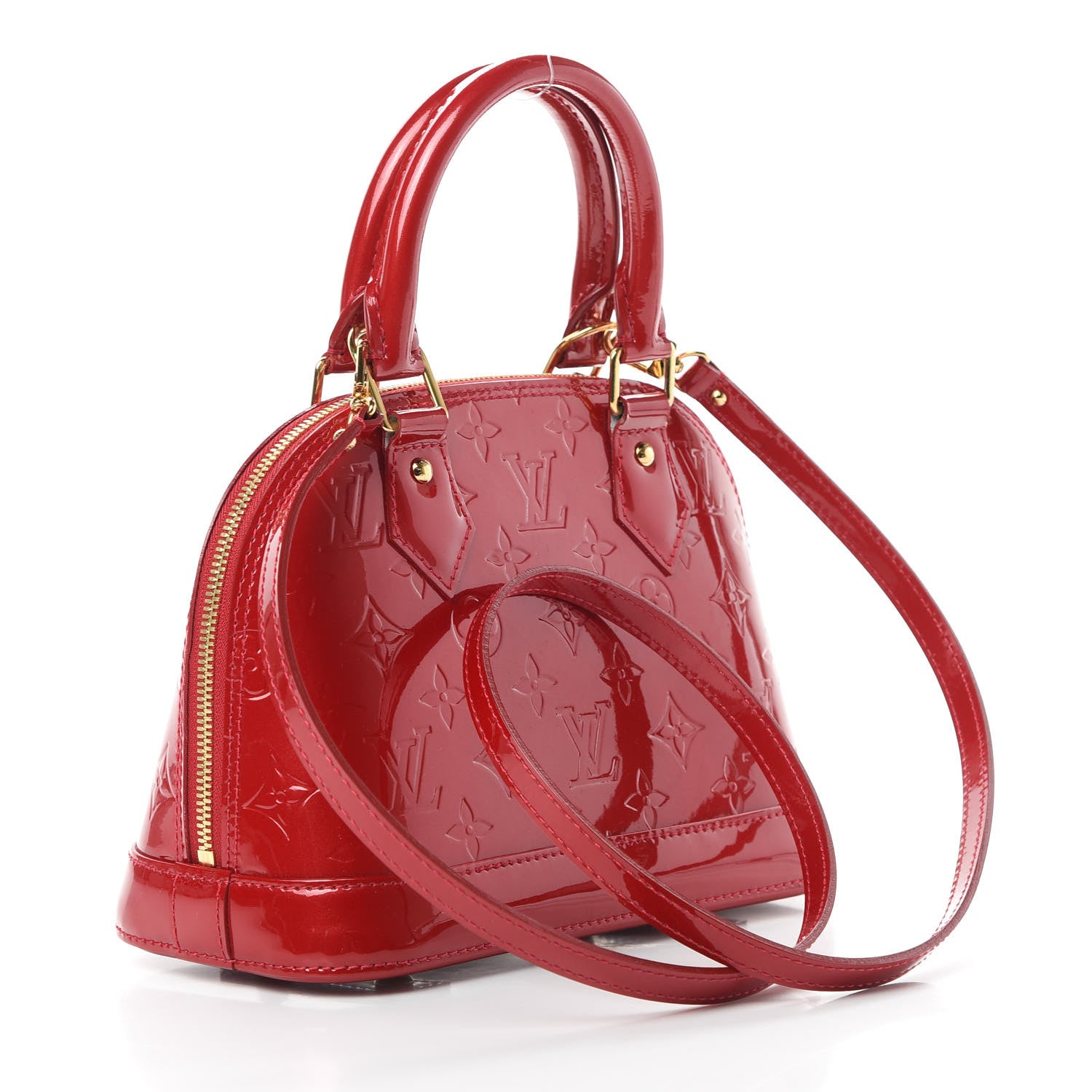 Louis Vuitton Vernis Alma BB Pomme D'Amour 4 of 15