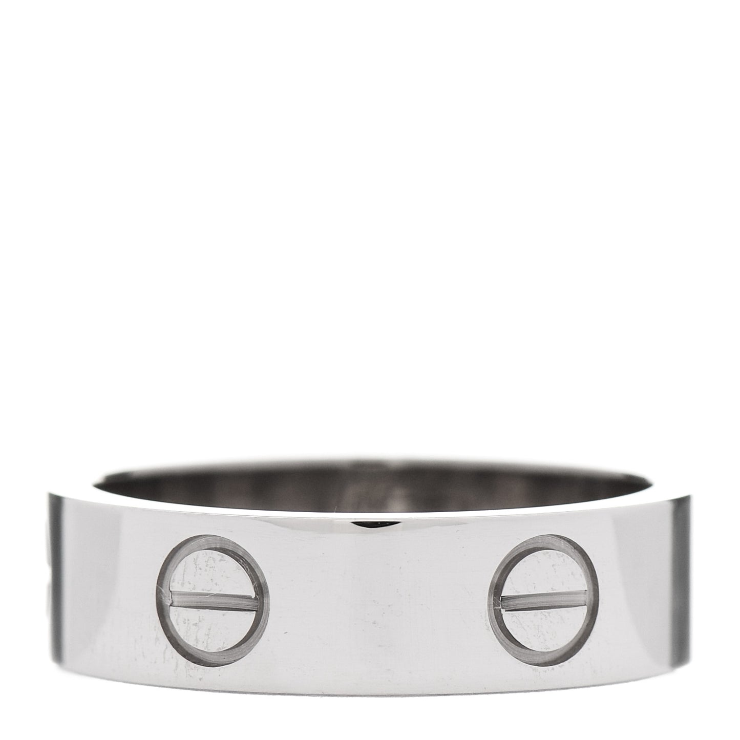 18K White Gold 5.5mm LOVE Ring 56 7.5