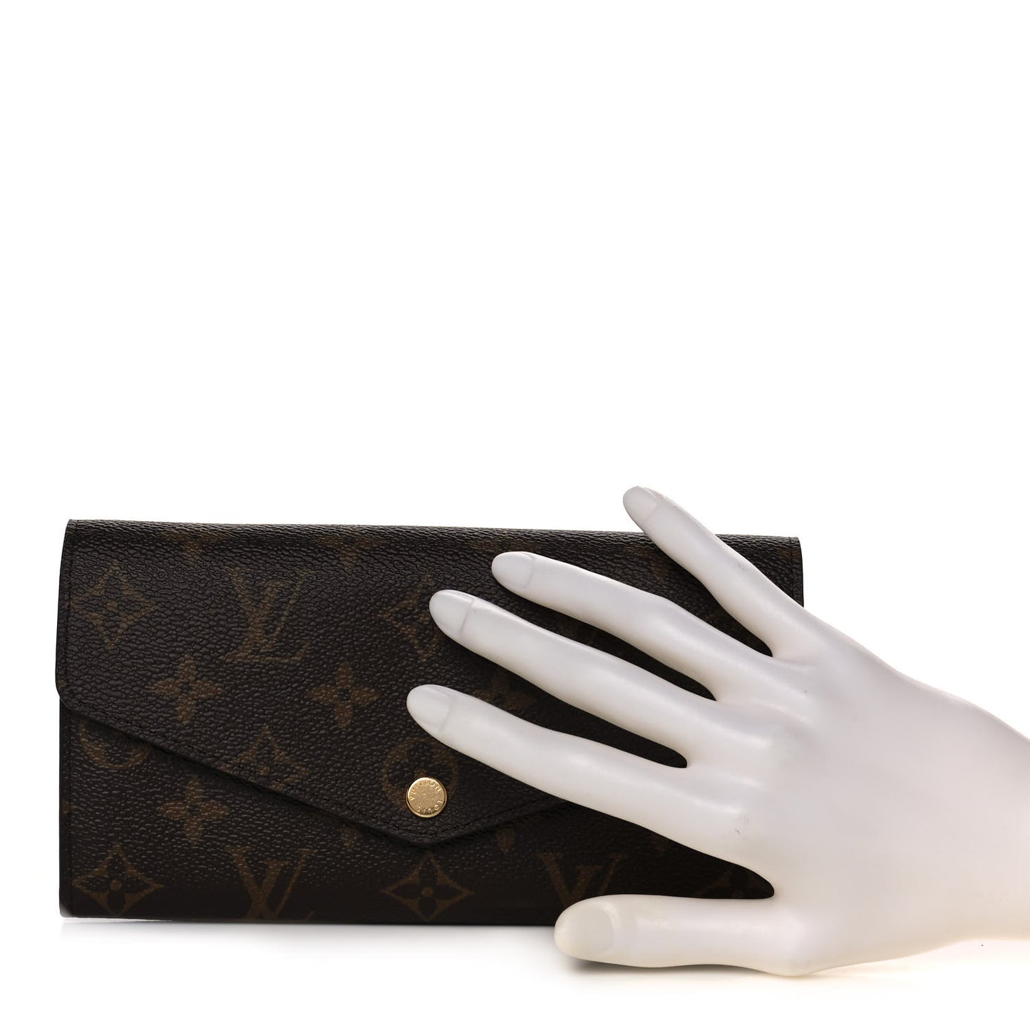 Monogram Sarah Wallet NM Coquelicot