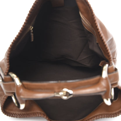 Gucci Calfskin Large Horsebit Chain Hobo Brown 5 of 11