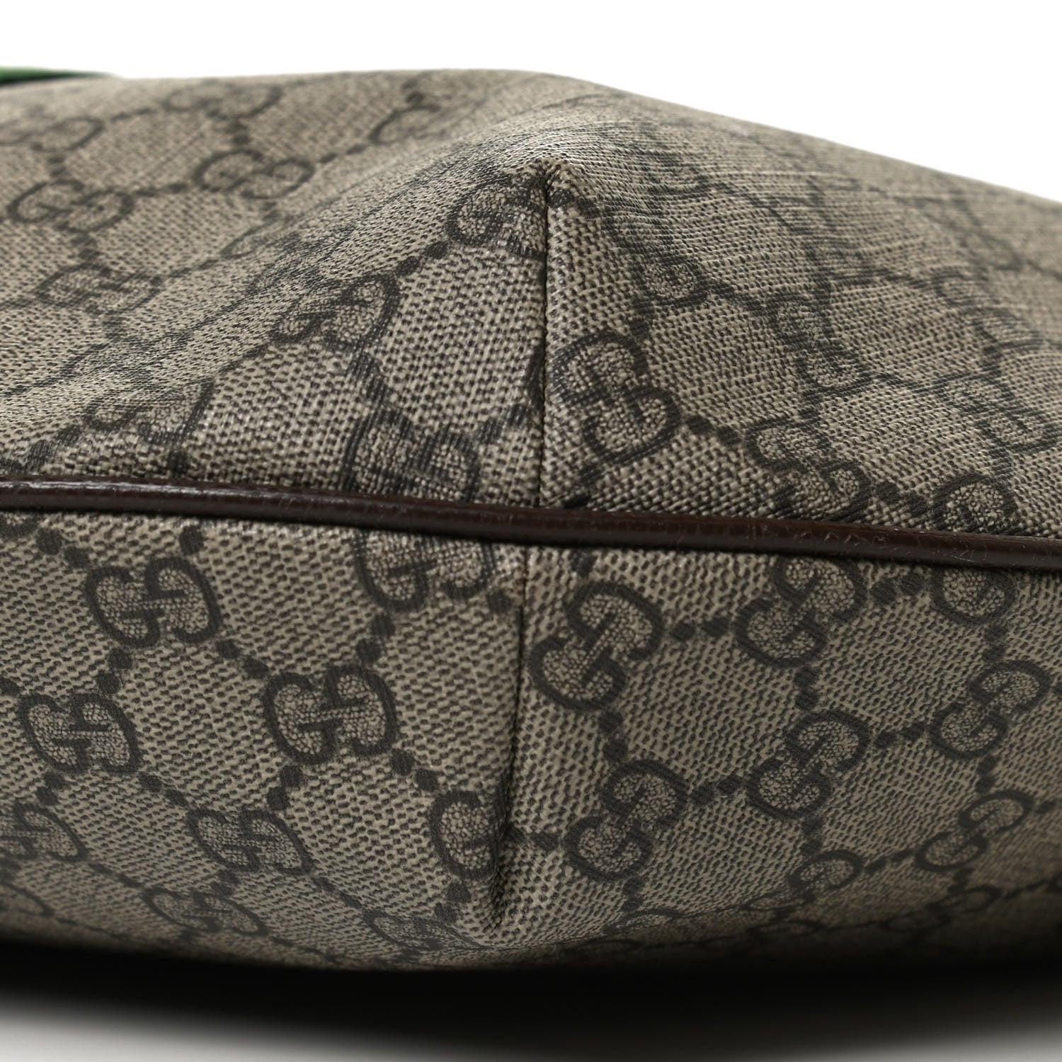 Gucci GG Supreme Monogram Web Ophidia Half Moon Hobo Brown 10 of 12