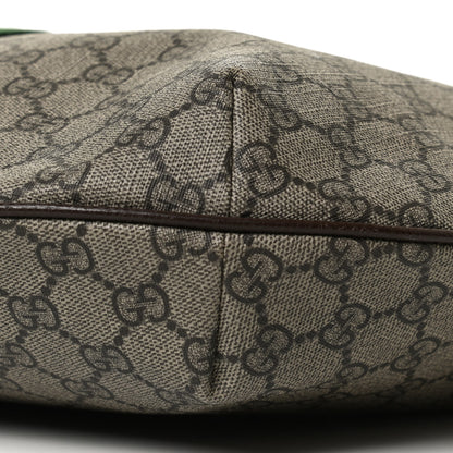 Gucci GG Supreme Monogram Web Ophidia Half Moon Hobo Brown 10 of 12