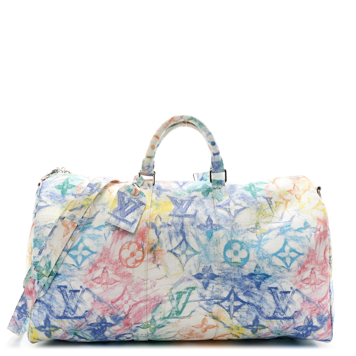 Monogram Pastel Colors Keepall Bandouliere 50 Multicolor