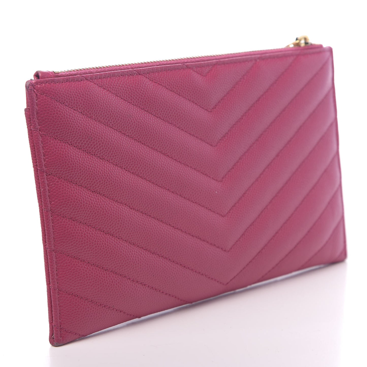 Grain De Poudre Chevron Monogram Bill Pouch Bright Pink