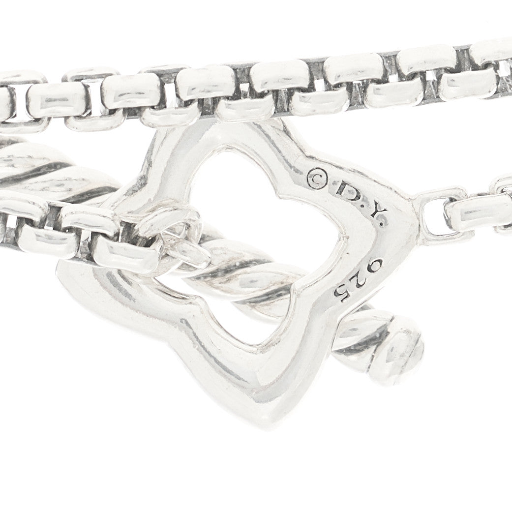 Sterling Silver 25mm Quatrefoil Chain Necklace