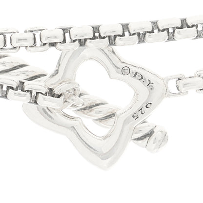 David Yurman Sterling Silver 25mm Quatrefoil Chain Necklace 4 of 4