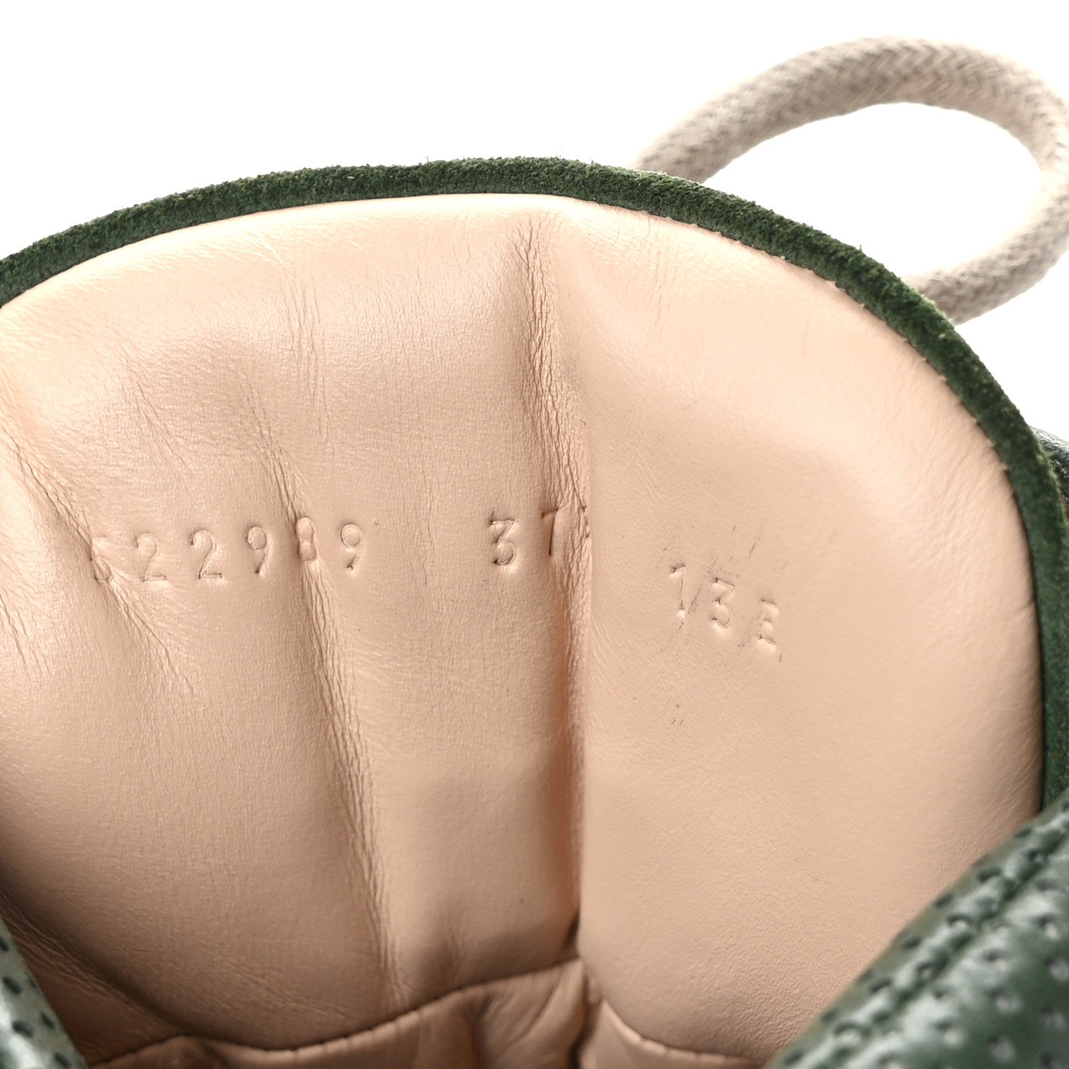 Gucci X SEGA Calfskin Suede Technical Canvas Womens Flashtrek High-Top Sneakers 37.5 Olive Green Ardesia 8 of 9