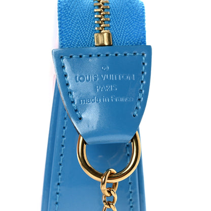 Louis Vuitton Vernis Valentine Mini Pochette Accessories Baby Blue Neon 5 of 5