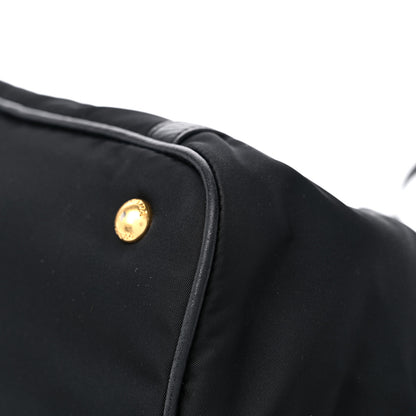 Prada Tessuto Nylon Vitello Daino Tote Black 10 of 12