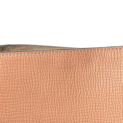 Chloe Grained Calfskin Lambskin Medium Bi-Color Drew Shoulder Bag Wet Sand Sunflower 6 of 13