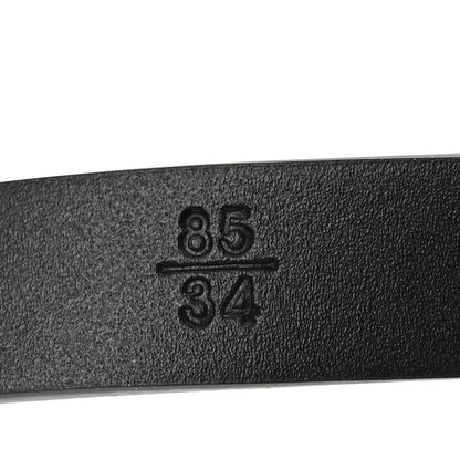 Chanel Calfskin Crystal Chain Logo Belt 85 34 Black 6 of 7