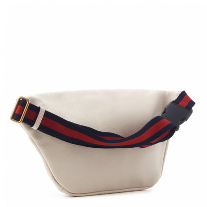 Gucci Grained Calfskin Logo Belt Bag White 3 of 9