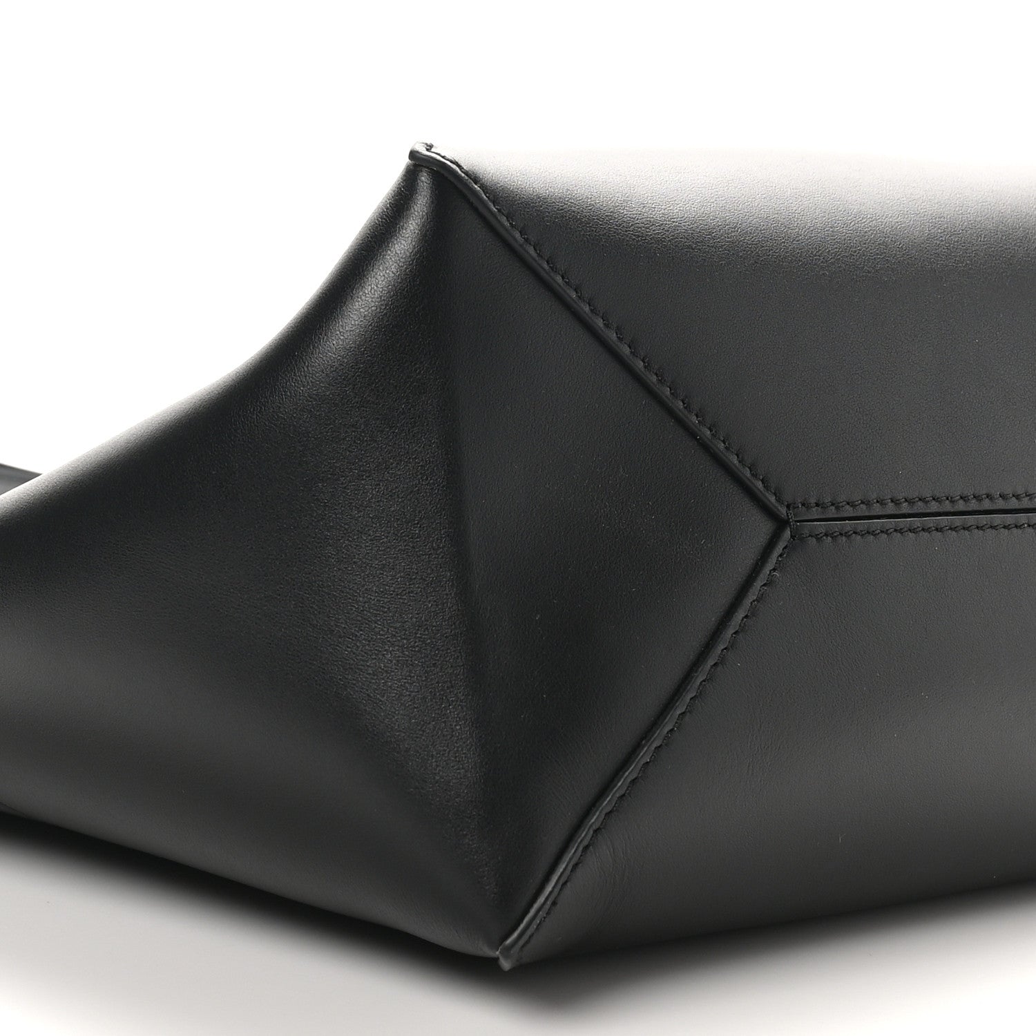 Loewe Shiny Calfskin Medium Puzzle Fold Tote Black 8 of 9