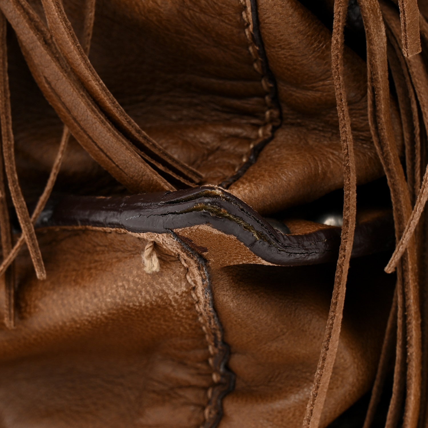 Prada Nappa Frange Fringe Hobo Noce 11 of 11