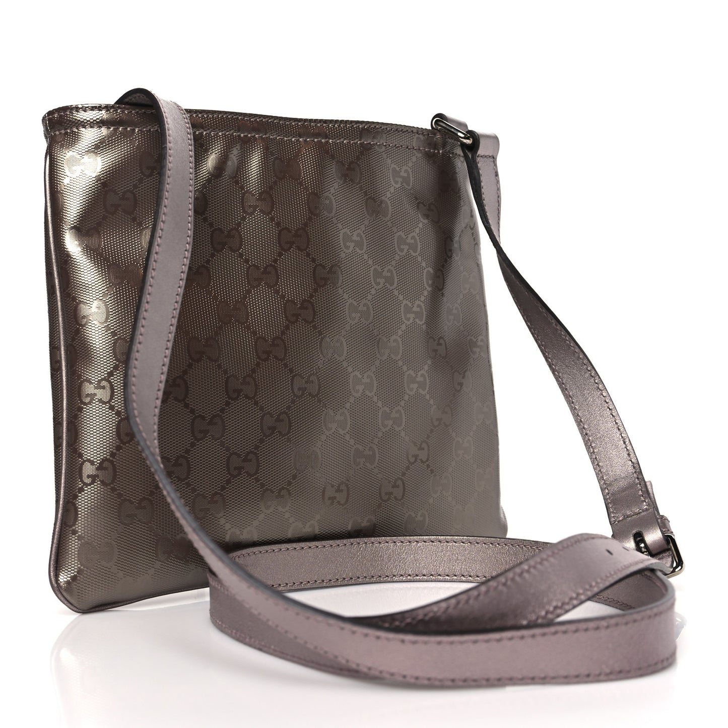 Imprime Monogram Small Flat Messenger Bag Mauve