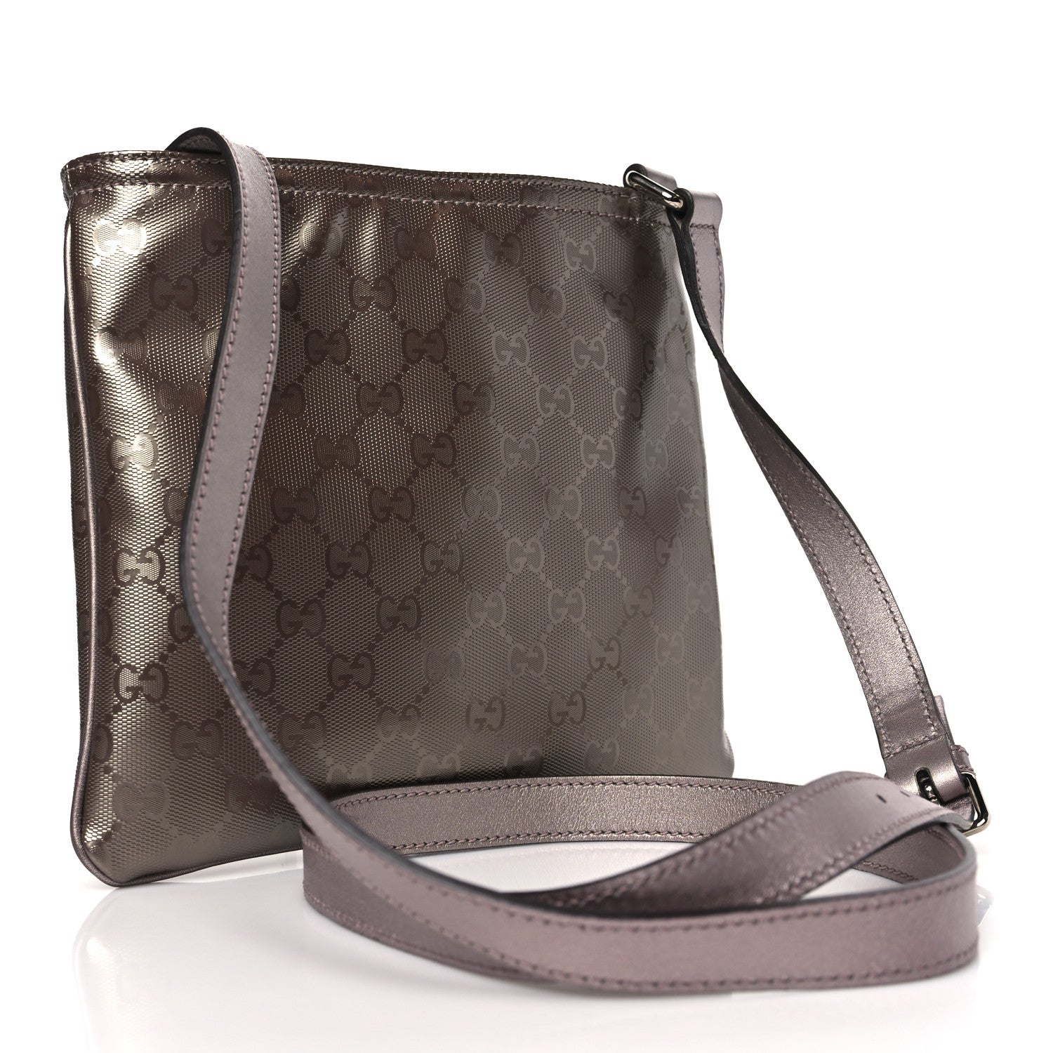 Gucci Imprime Monogram Small Flat Messenger Bag Mauve 3 of 9