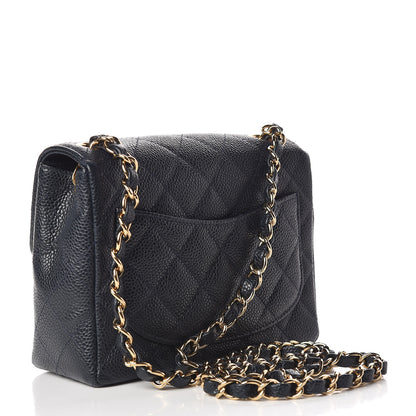Chanel Caviar Quilted Mini Square Flap Navy 3 of 11
