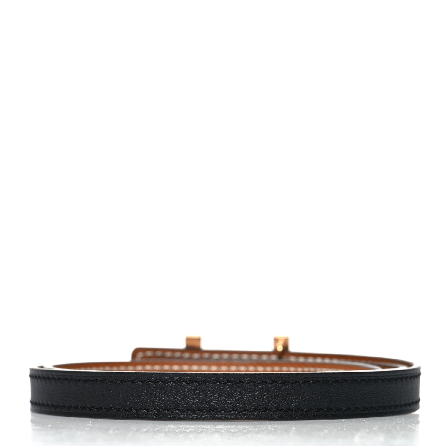 Hermes Swift Epsom 13mm Focus Belt 65 Black Gold 2 of 6